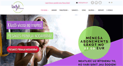 Desktop Screenshot of ladyfitness.lv