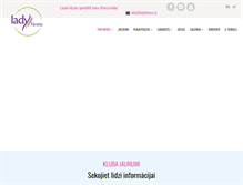 Tablet Screenshot of ladyfitness.lv